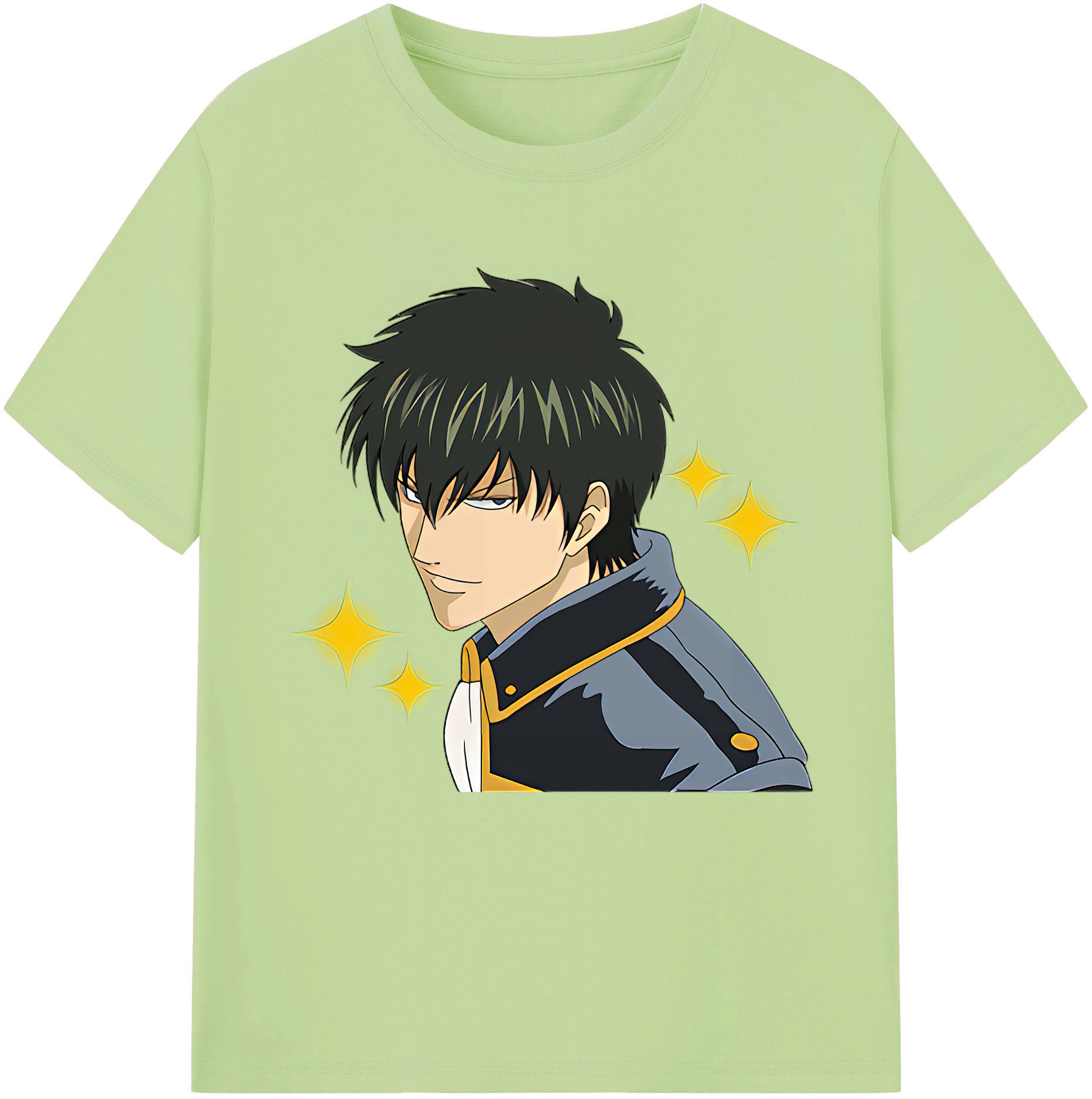 （画像用） ぎんたま 坂田銀時（さかたぎんとき） 神楽 志村新八（しむら しんぱち） GINTAMA Sakata Gintoki Kagura Shimura Shinpachi 綿100％半袖Tシャツ（フロントプリント）